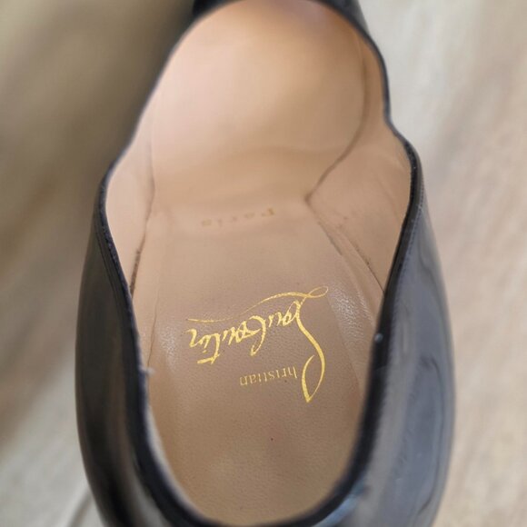 Christian Louboutin Simple Black Patent Leather Pumps Eur. 35.5 - Picture 8 of 12